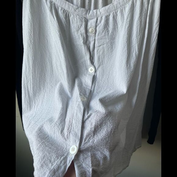 ZARA knit open back black and white long sleeve - Picture 4 of 9